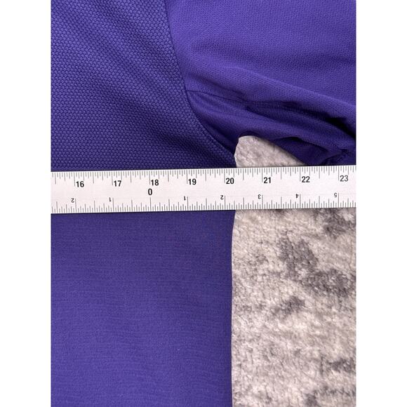 Nike Polo Shirt Medium Mens TCU Horned Frogs Dri Fit Purple - Picture 4 of 8